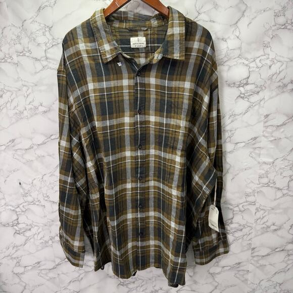 Mutual Weave Men’s Shirt sz 4XL Big & Tall Flannel Plaid NEW #H346 - Picture 4 of 9